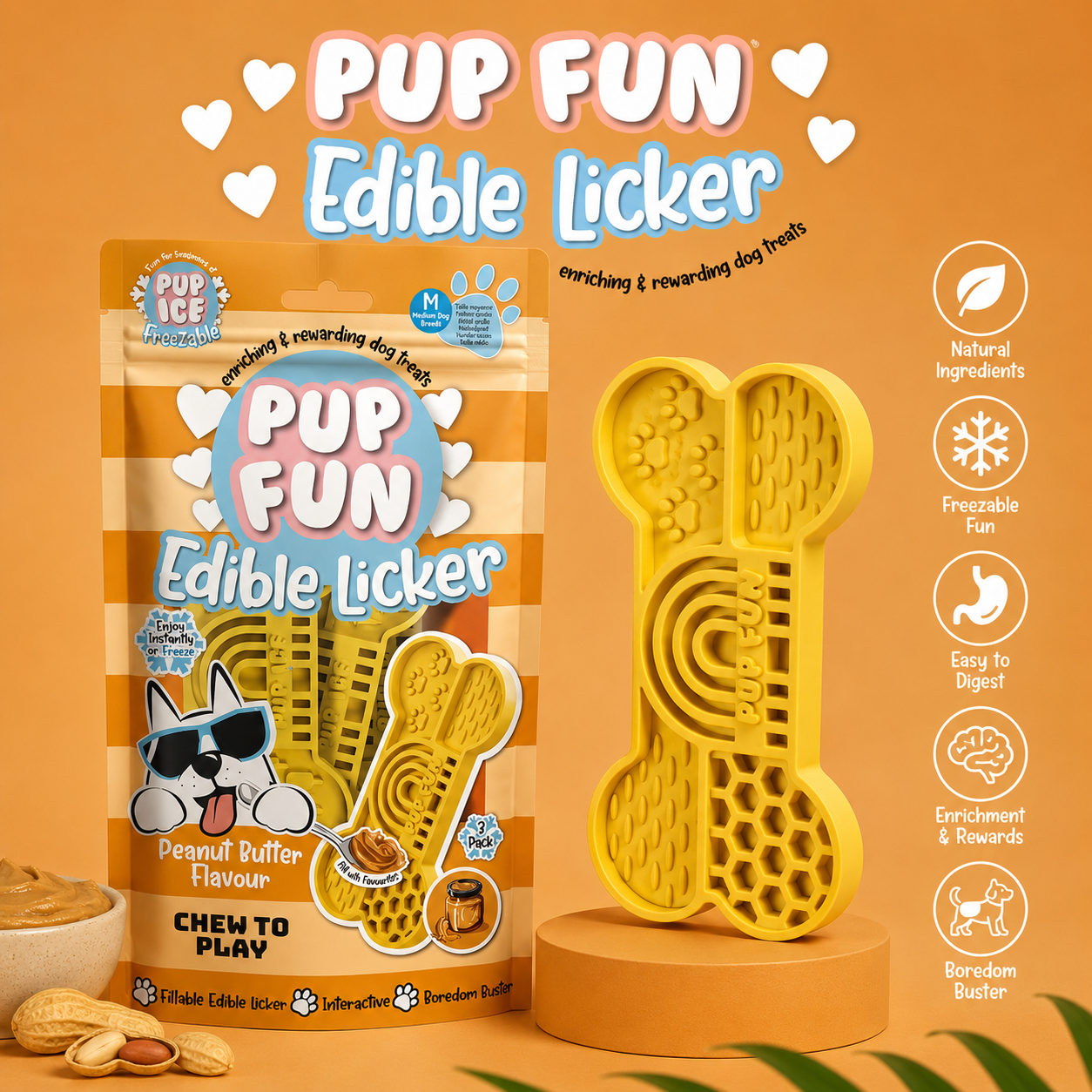 Edible Licker - Peanut Butter