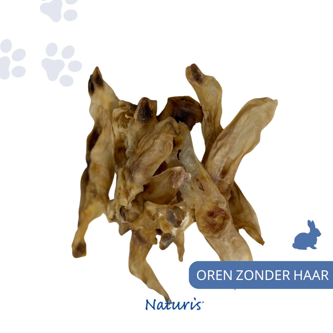 Konijnenoren zonder haar - 500gr