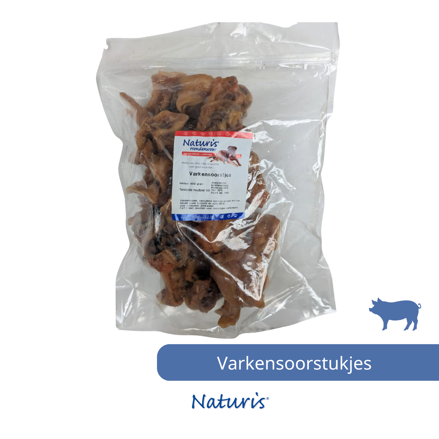 Naturis Varkensoorstukjes 500 gram