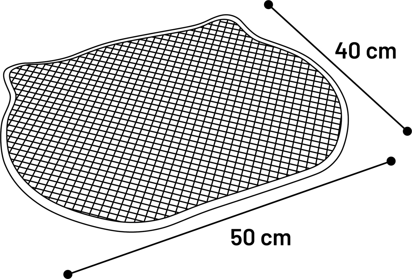 Kattenbakmat Matz Grijs kat