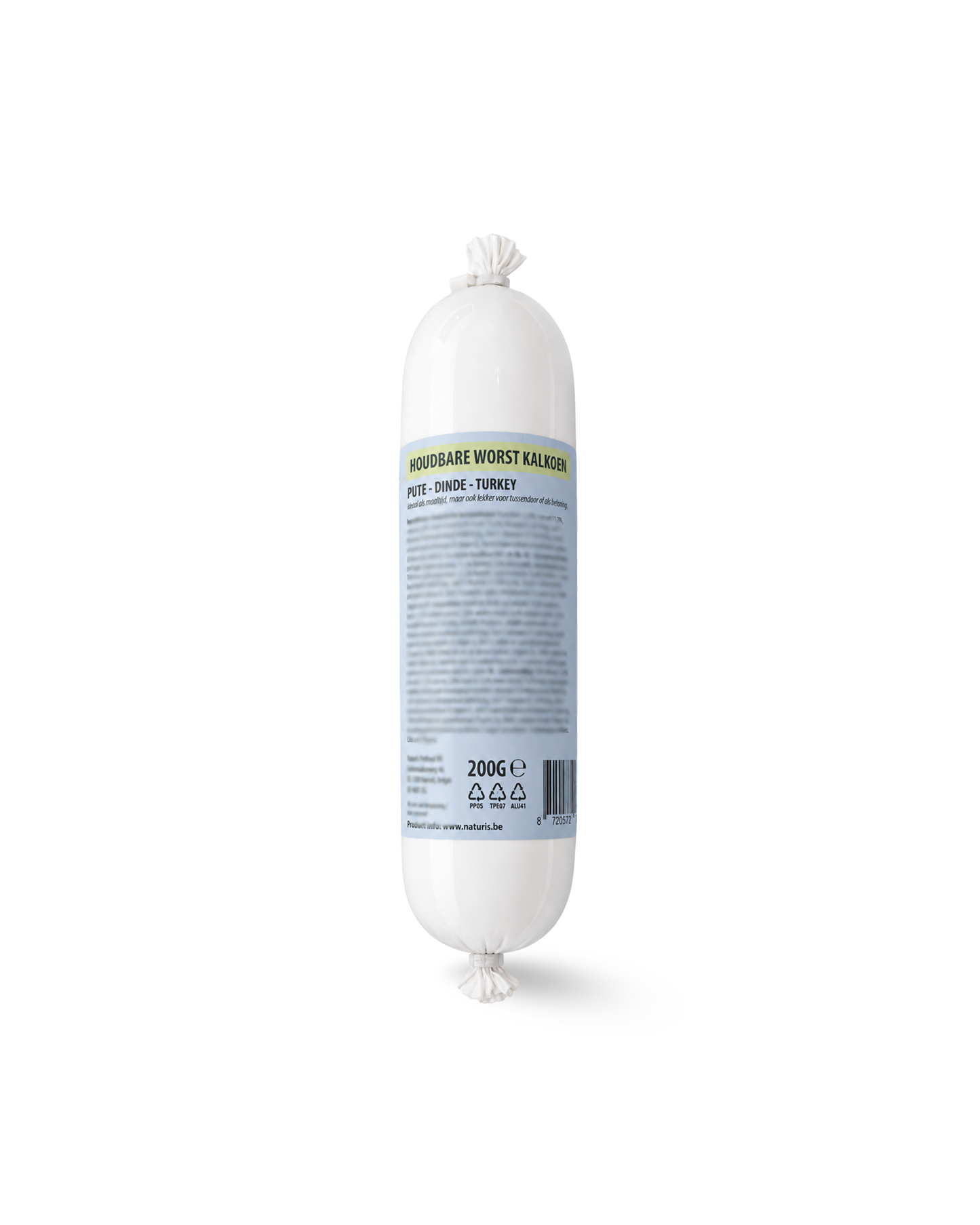 Naturis houdbare worst Kalkoen 200gr