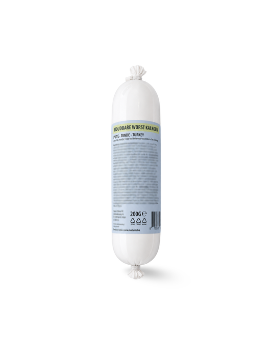 Naturis houdbare worst Kalkoen 200gr