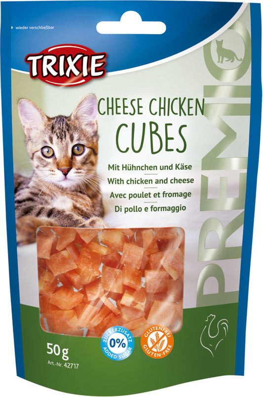 Premio Cubes met kippenborst en kaas 50gr