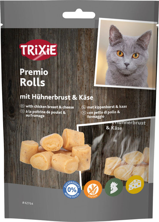 Premio Rolls met kippenborst en kaas 50gr
