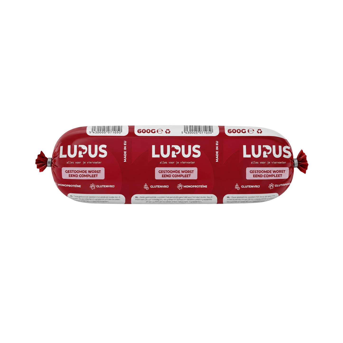 Gestoomde worst Eend - LUPUS