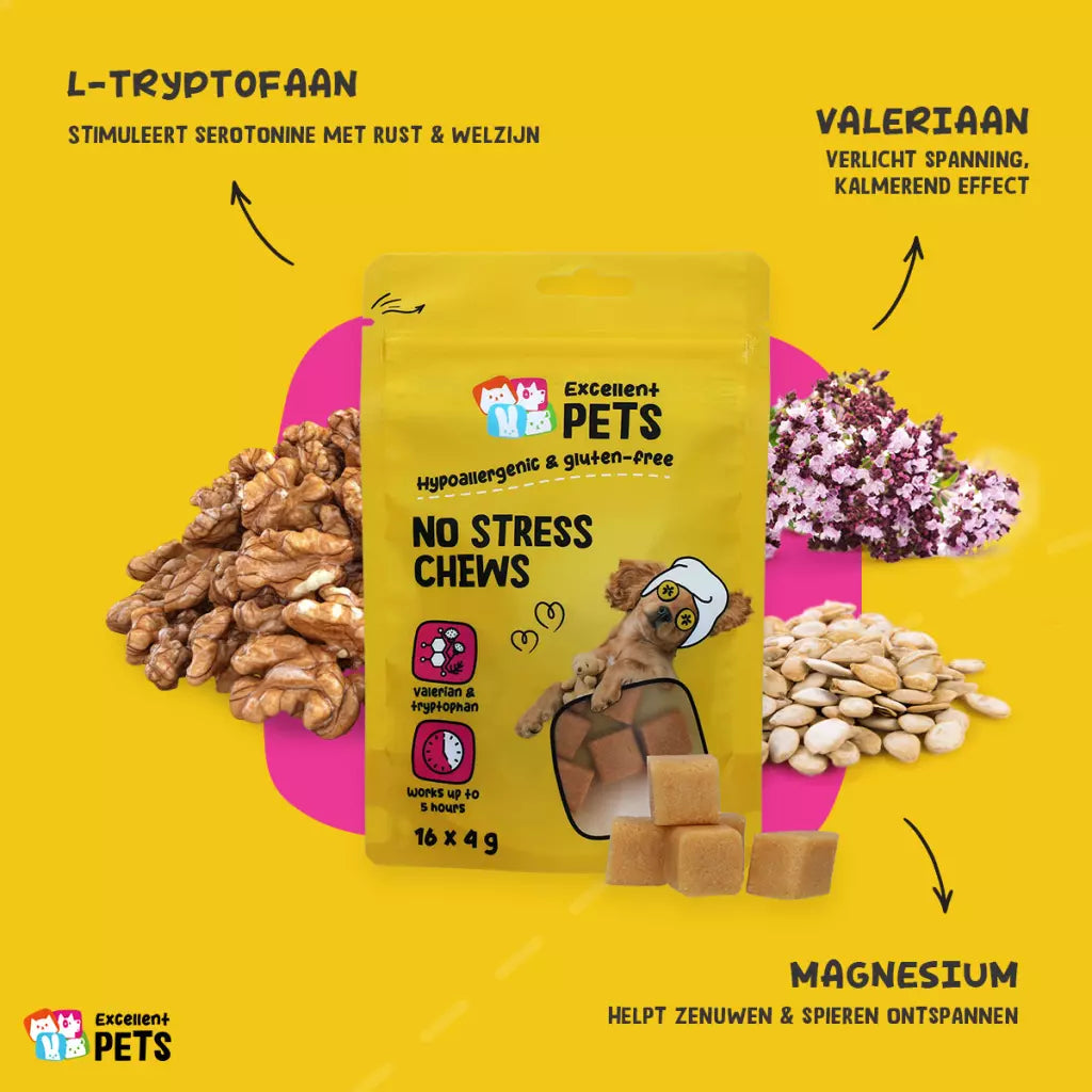 Excellent Pets No Stress Soft Chews 16 x 4 g