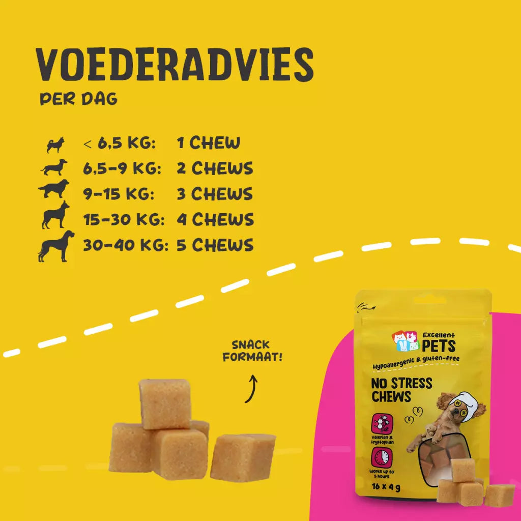 Excellent Pets No Stress Soft Chews 16 x 4 g