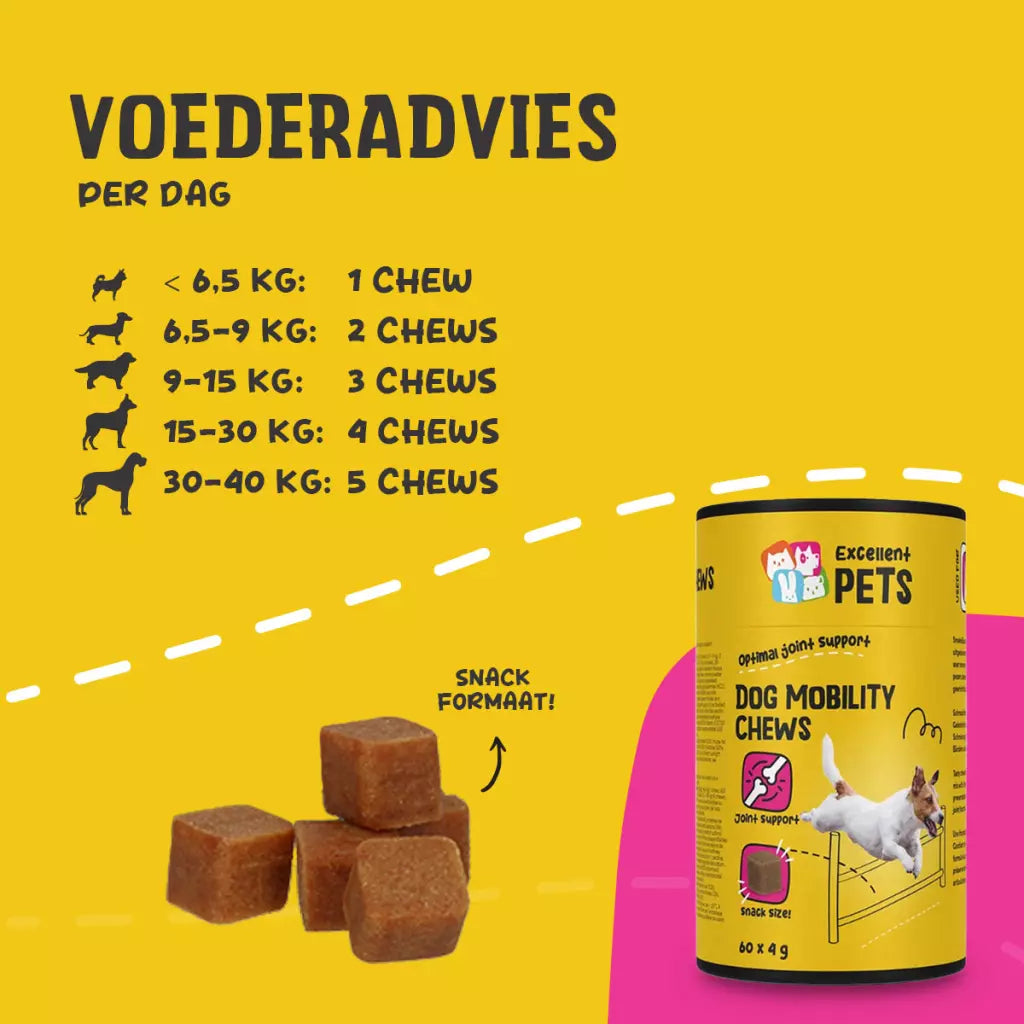 Excellent Pets Dog Mobility Soft Chews 60 Treats