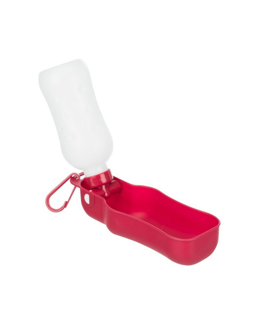Fles met waterbak - 500ml Rood