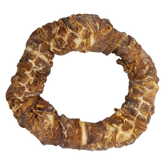 Kauwsnack Ring met eend - 15 cm