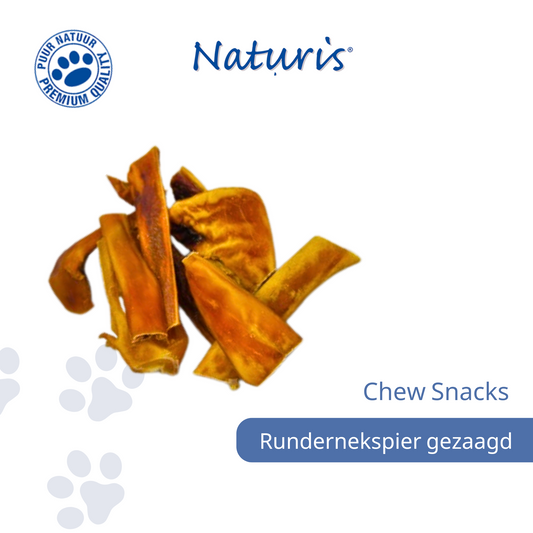 Naturis Rundernekspier gezaagd 1000gr