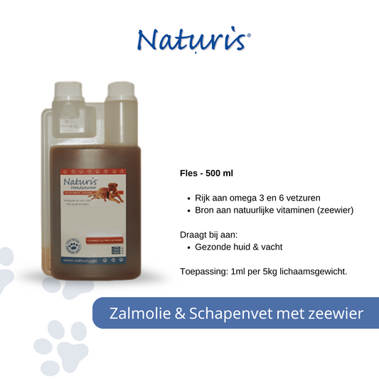 Naturis Zalmolie/Schapenvet met zeewier 0,5 ltr